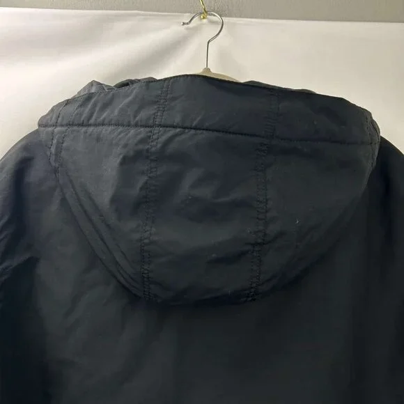 Patagonia Men's Size Large Hooded Quilted Black Winter Isthmus Jacket Full Zip